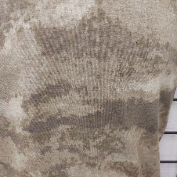 ROTHCO MEN'S BROWN  CAMOFLAGE T SHIRT WITH CONTRASTING KNIT COLLAR. - Picture 4 of 7